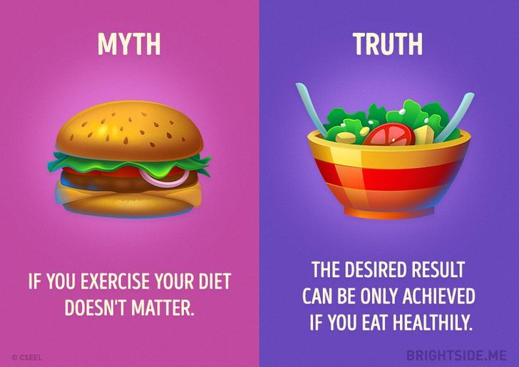 Myths vs facts about diet and exercise